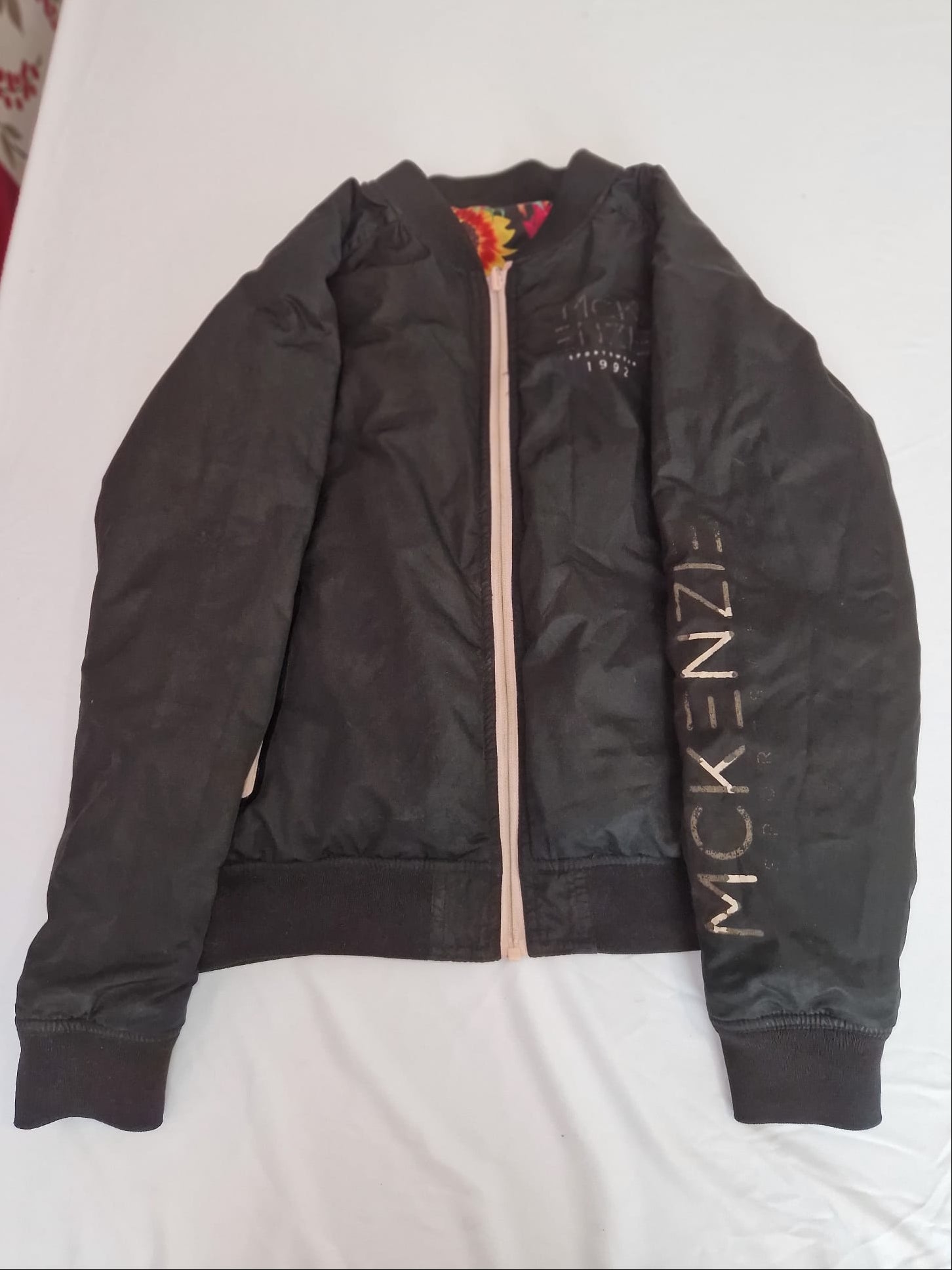 Women’s Black Padded Bomber Jacket