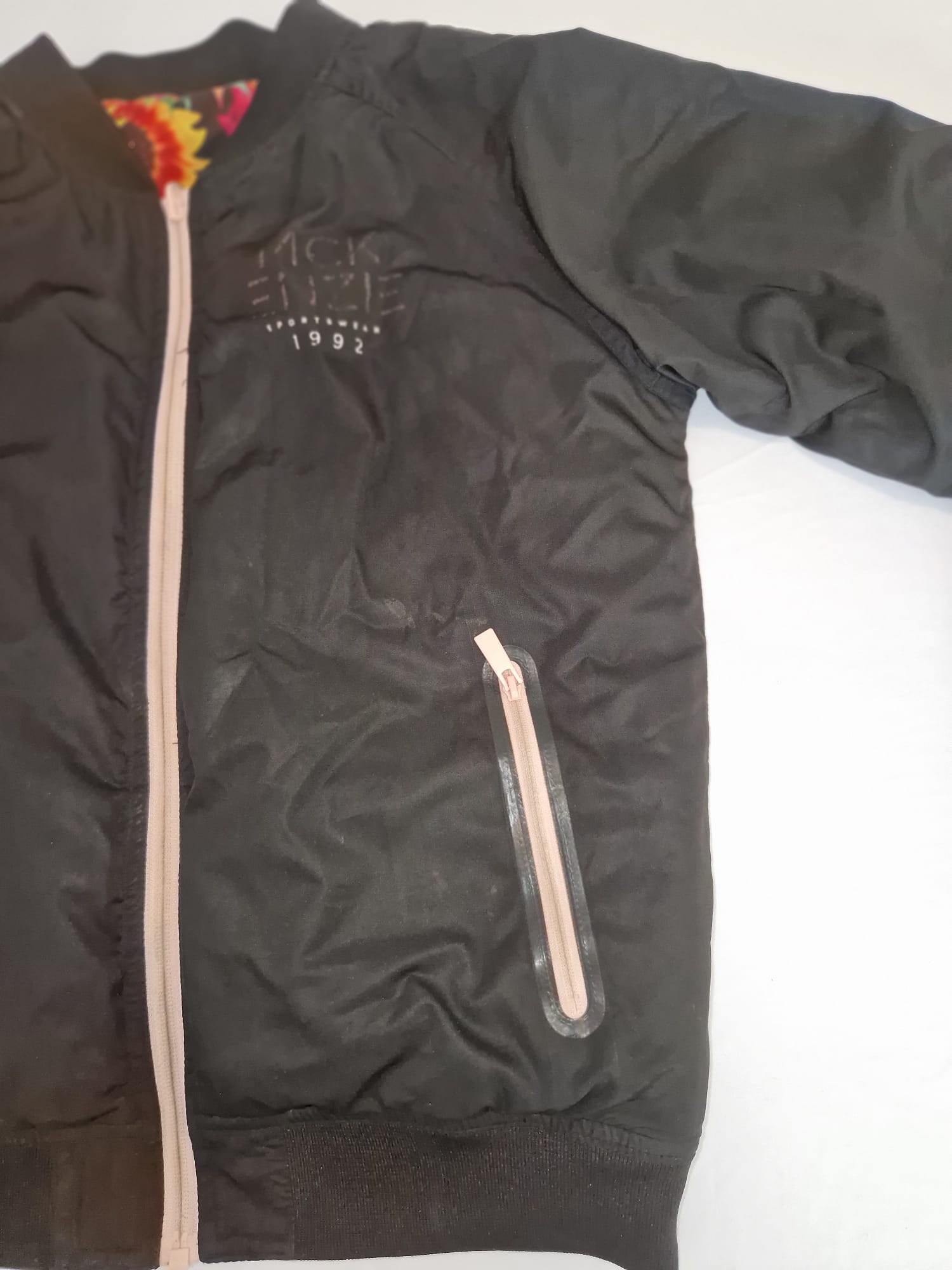 Women’s Black Padded Bomber Jacket