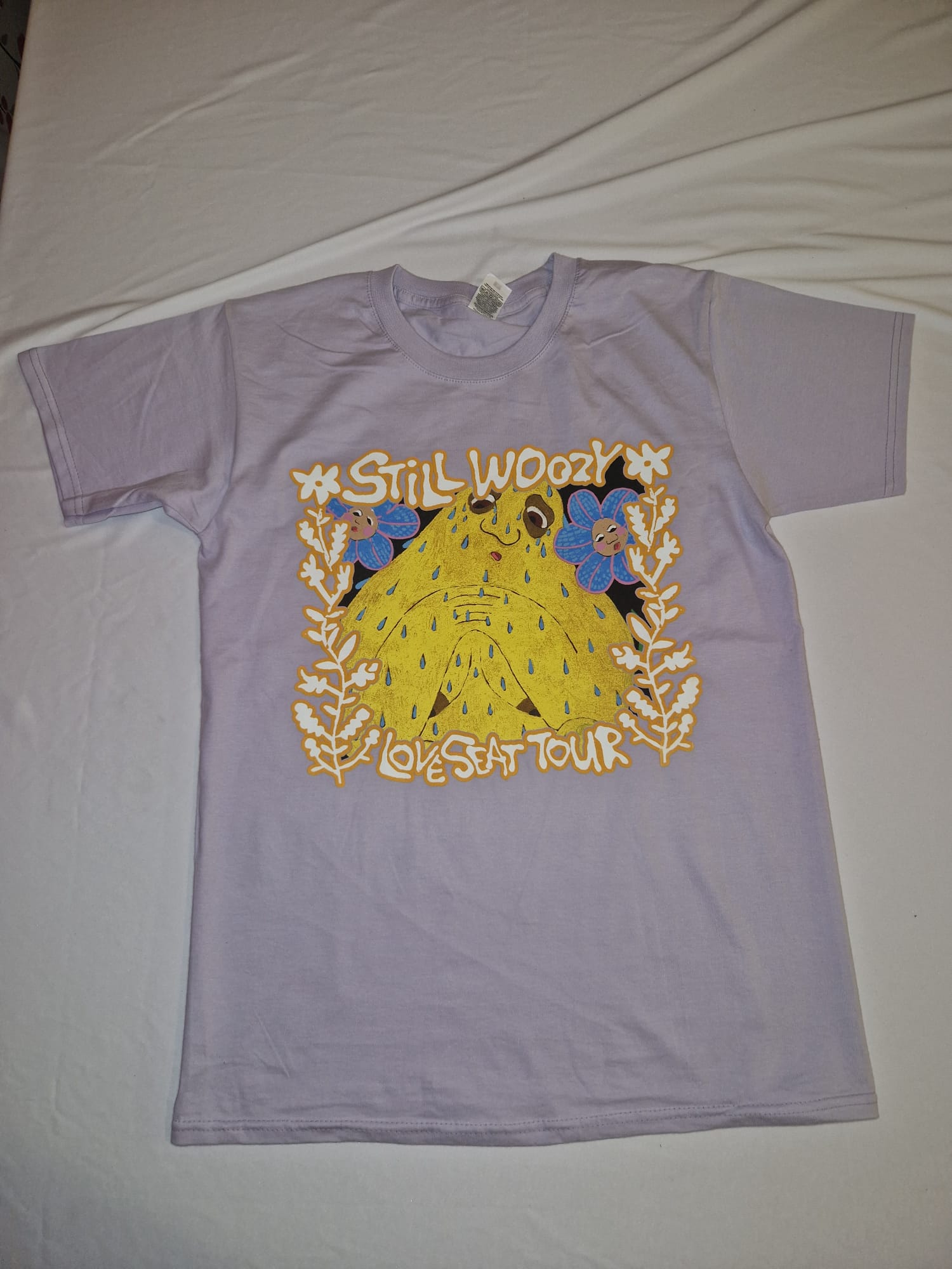 Lilac Graphic T-Shirt – “Still Woozy Love Seat Tour” Print