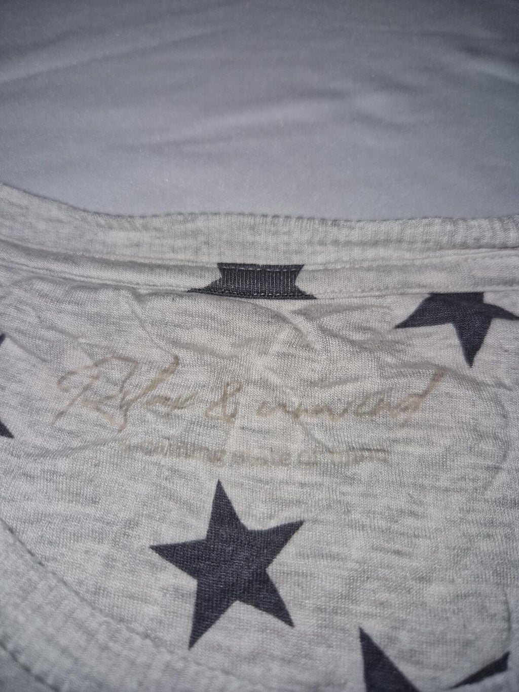 Alfani Women's Grey Star Print T-Shirt